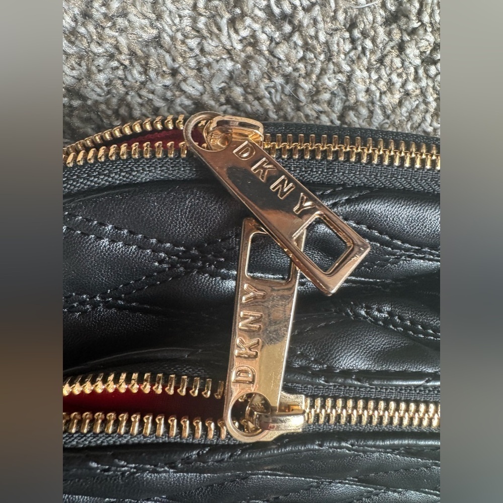 DKNY Allure Backpack Black 14" Quilted - Picture 10 of 14